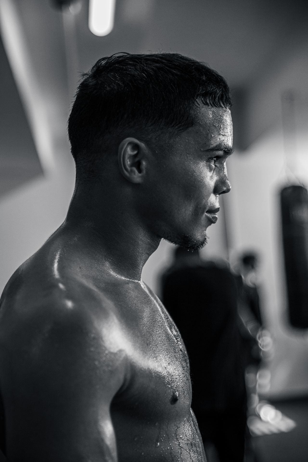 Photo by Maria Bonnemaison | Olympic Puerto Rican boxer Yankiel Rivera training at Coliseo Boxístico Pedro Rodriguez Gaya in Cataño, Puerto Rico.